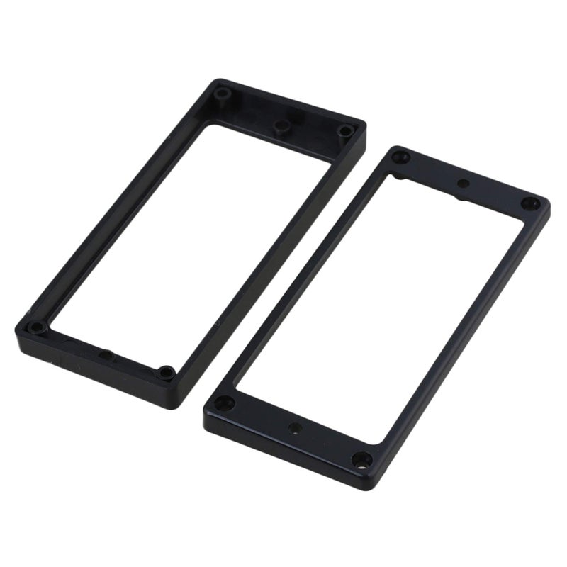 Lovermusic Set of 2 Flat Neck Bridge Pickup Frame 7 String Guitar 7 * 9 for Bridge Pickup and Flat Bottom 5 * 7 for Neck Black - Image 3